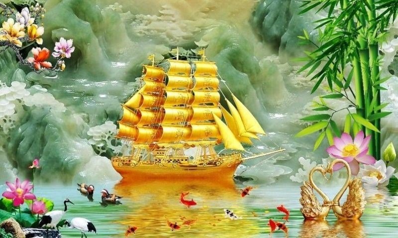 Hình nền thuận buồm xuôi gió – Tượng trưng cho may mắn và thành công