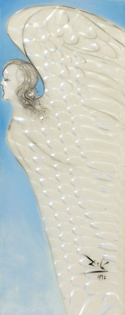 Ange, 1972 Oil on lenticular plastic.Salvador Dali
