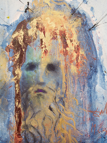 Old Man with a Beard Painting by Salvador Dali Exhibition Galerie Michael dali