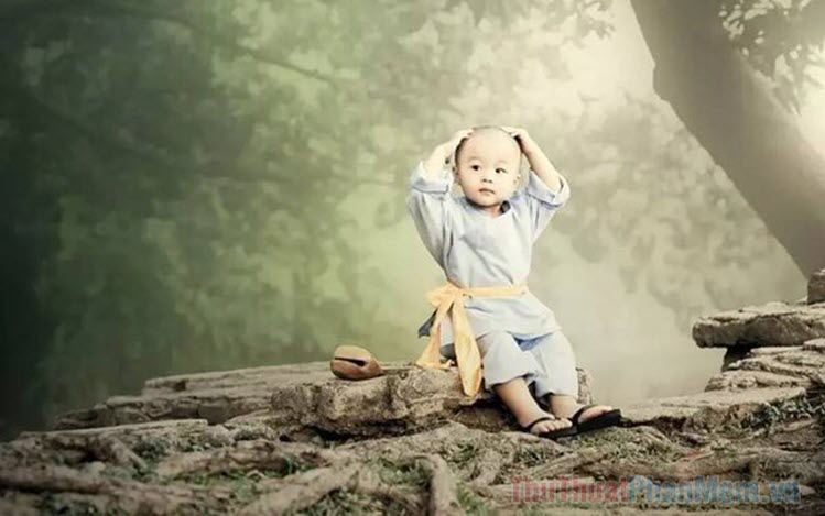 ảnh Ch&uacute; Tiểu Niệm Phật 0044