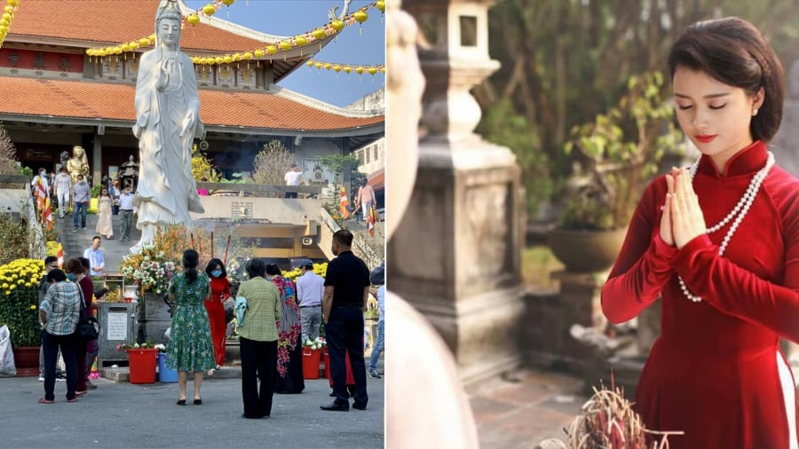 h&igrave;nh ảnh đi ch&ugrave;a lễ Phật 0038