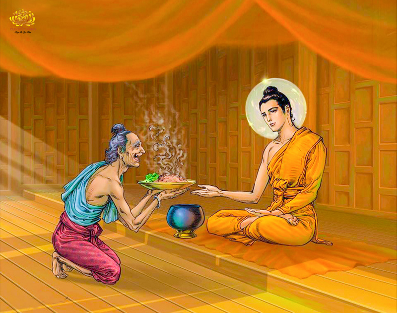 h&igrave;nh ảnh Đức Phật đi khất thực 0055