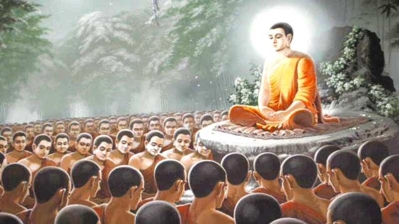 h&igrave;nh ảnh Đức Phật đi khất thực 0076