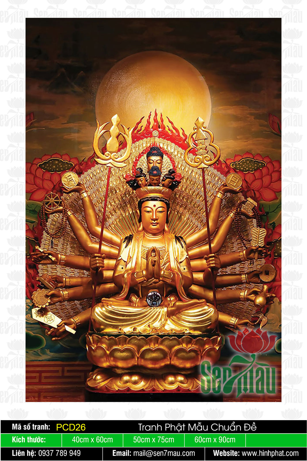 h&igrave;nh ảnh Phật Mẫu Chuẩn Đề 0031