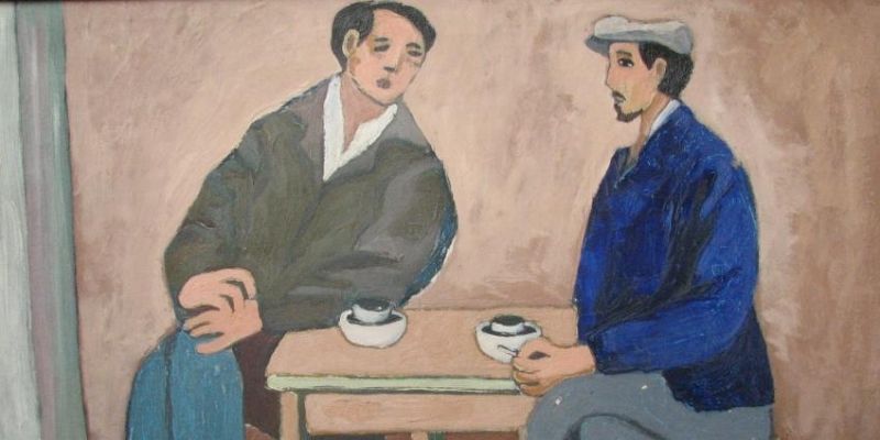 phan tich bo cuc va mau sac doc dao trong tac pham ca phe lam Phân tích bố cục và màu sắc độc đáo trong tác phẩm Cà phê Lâm