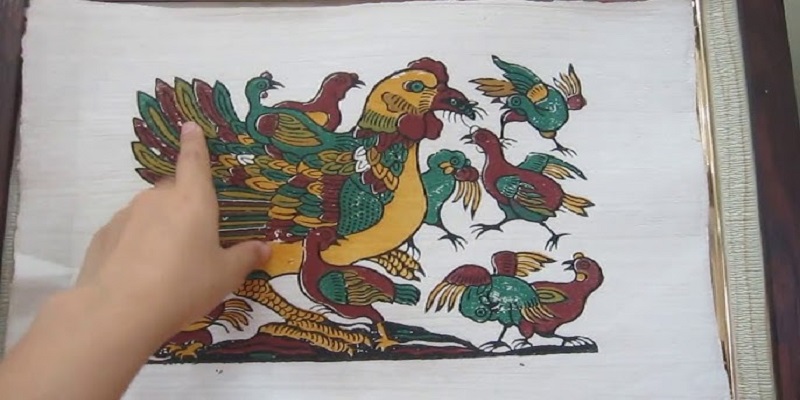 tranh dong ho con ga tranh dong ho con ga