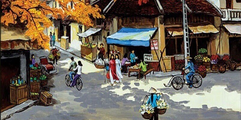 y nghia buc tranh pho co