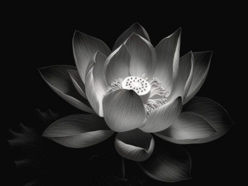 ảnh hoa đen thuần khiết
