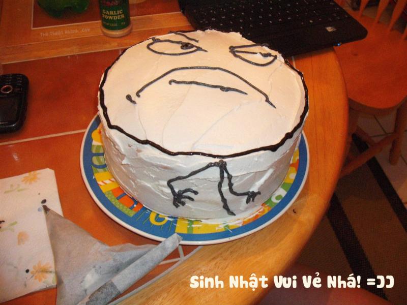 b&aacute;nh sinh nhật meme vui vẻ