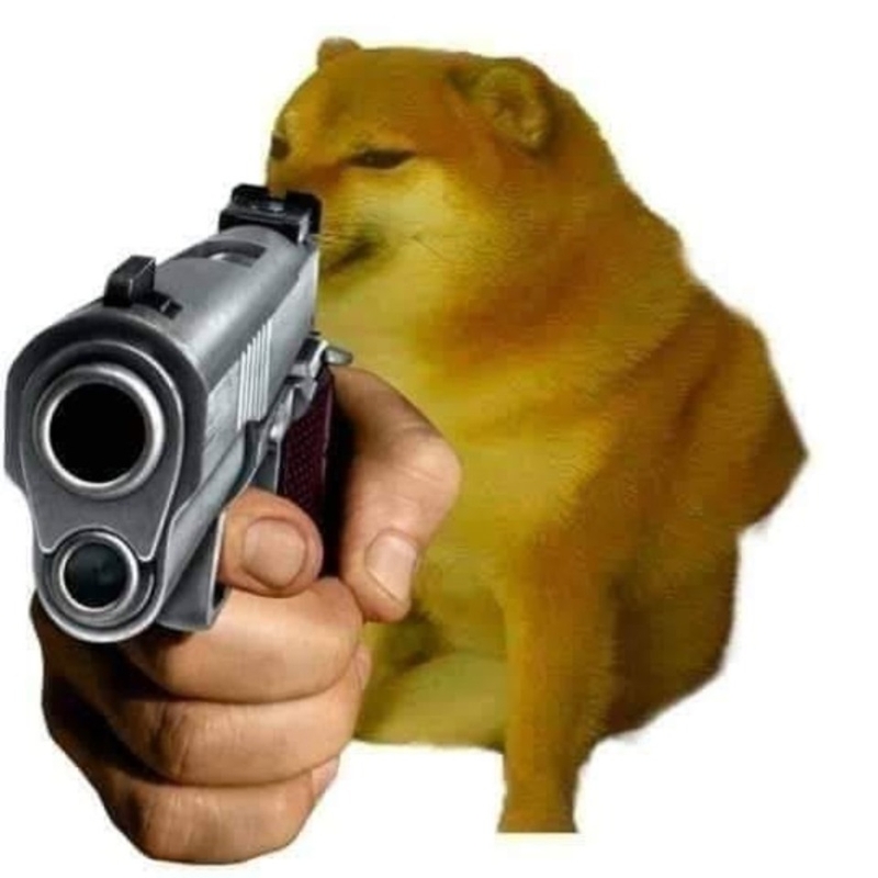 cầm s&uacute;ng meme