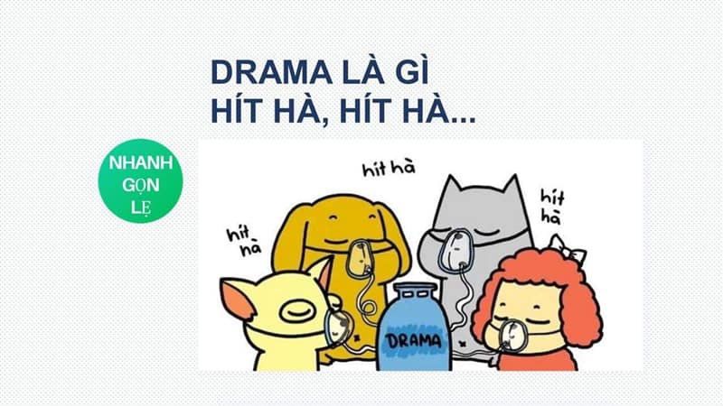 h&iacute;t drama meme phổ biến
