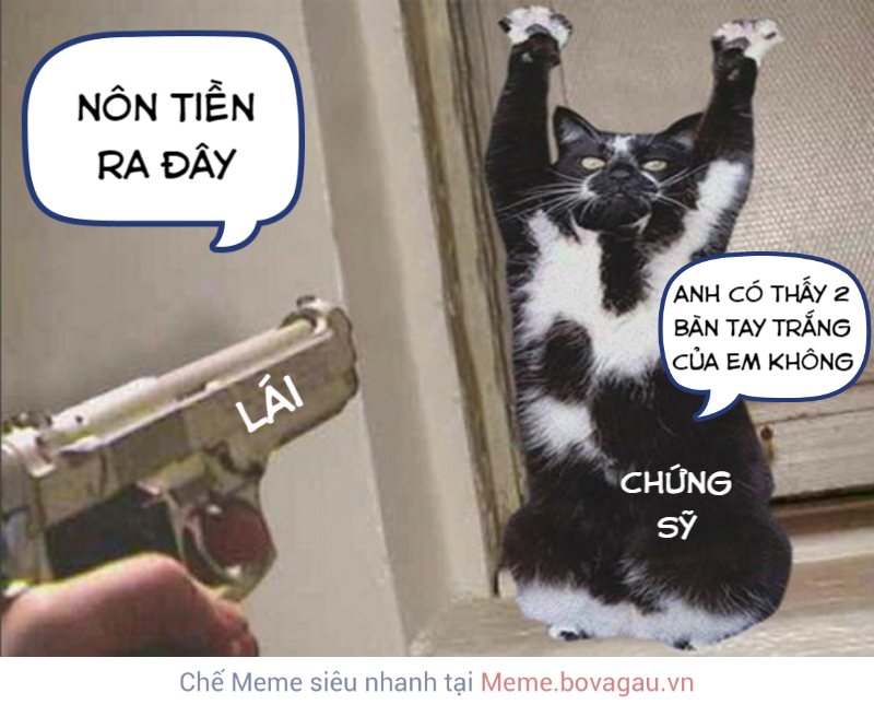 meme cầm s&uacute;ng tiktok