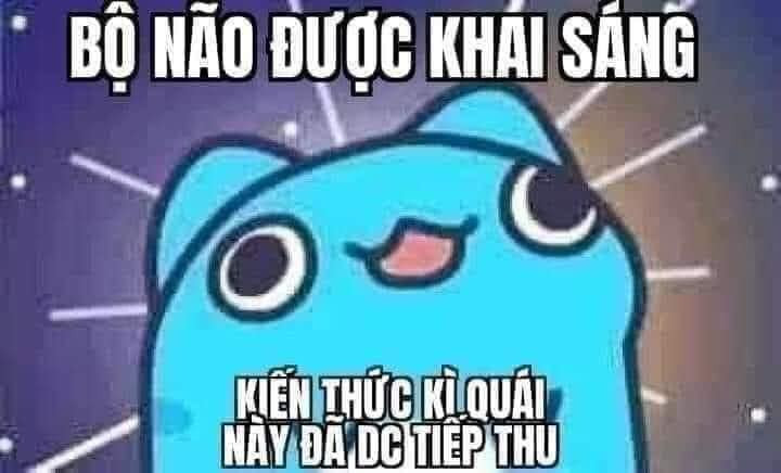 Meme kiến thức này đã được tiếp thu – sắc màu cuộc sống thêm phần thú vị