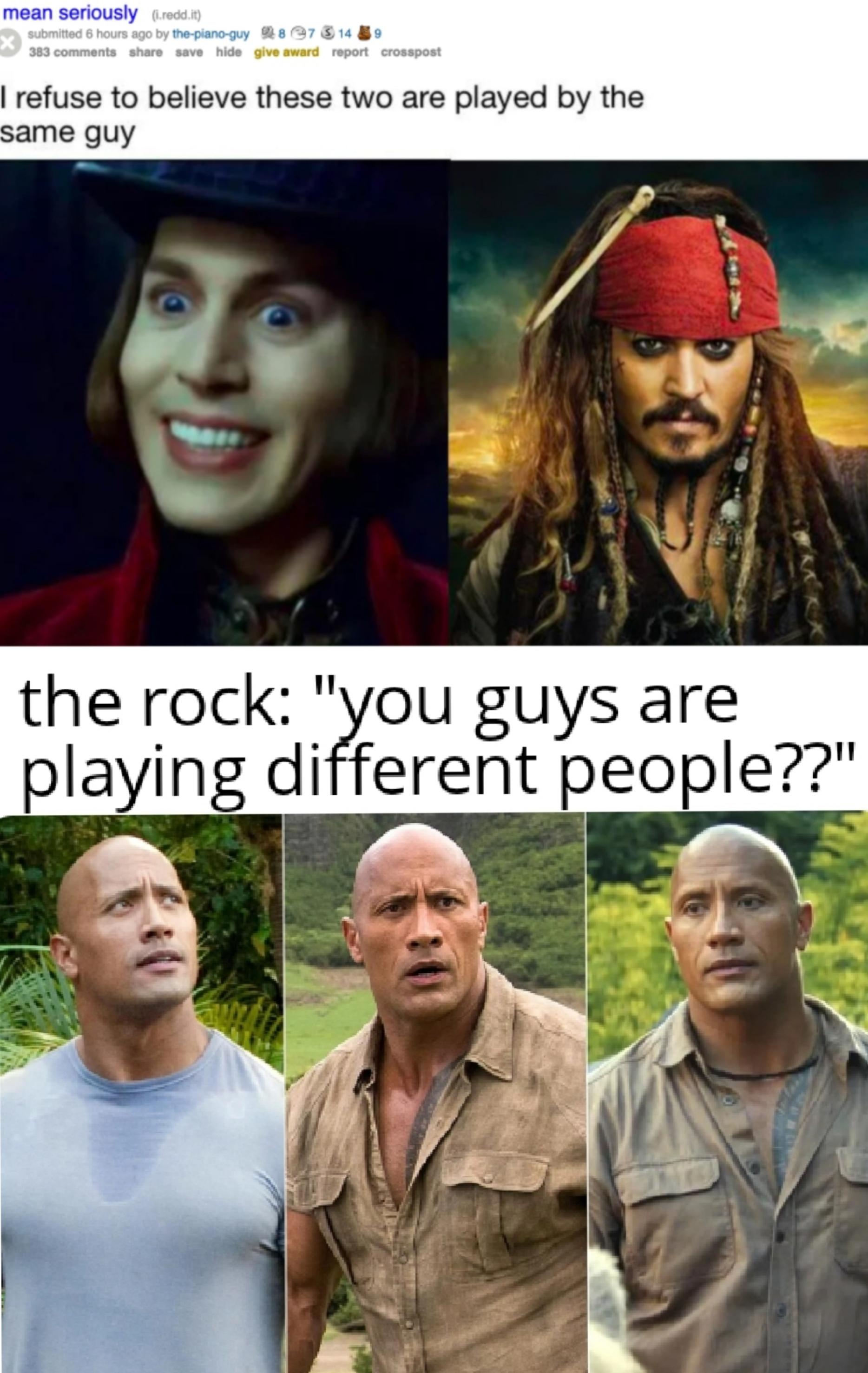 meme the rock v&agrave; ng&ocirc;i sao điện ảnh