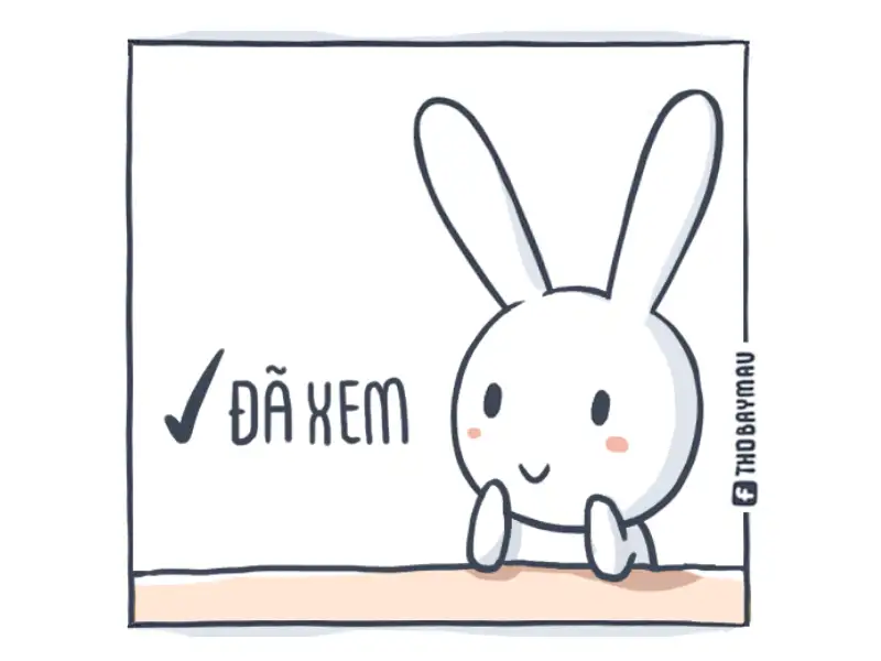 thỏ bảy m&agrave;u meme chất lượng cao