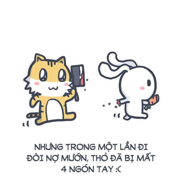 thỏ bảy m&agrave;u meme tr&ecirc;n mạng x&atilde; hội