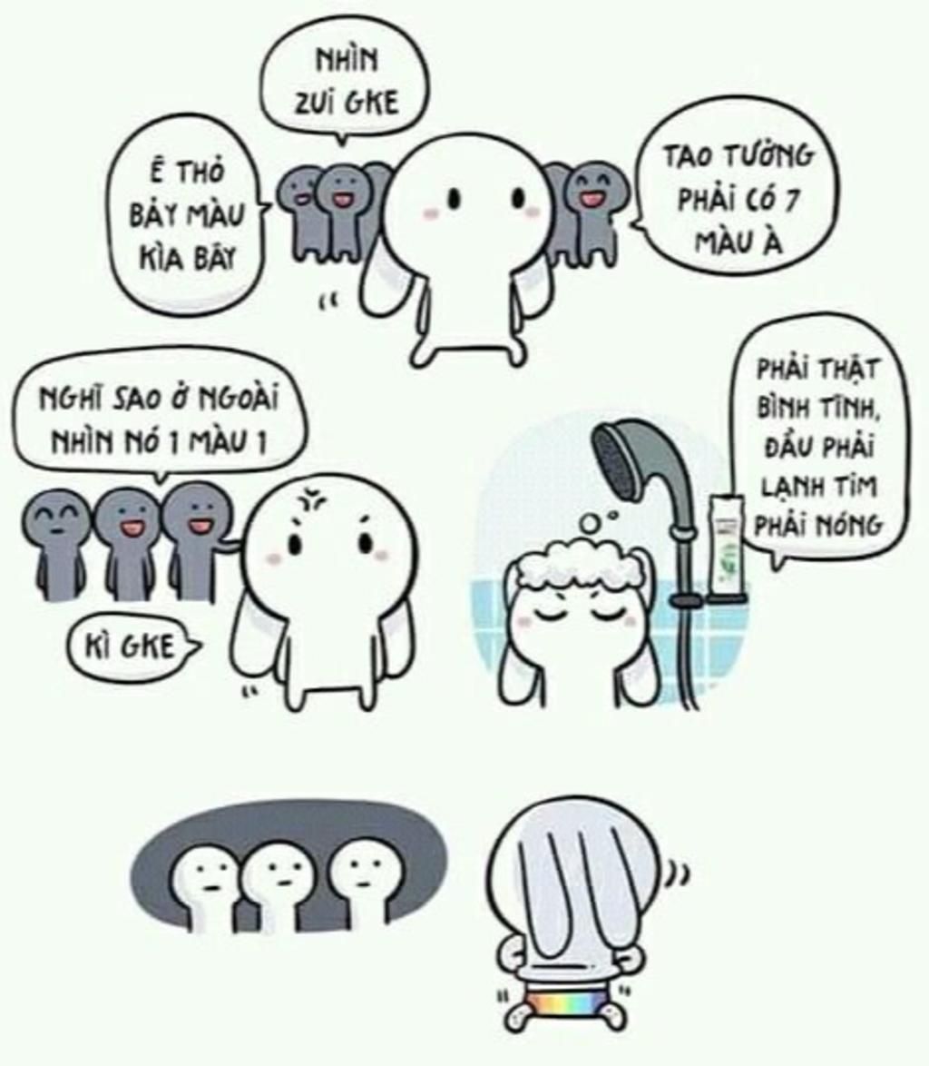 thỏ bảy m&agrave;u meme 0041