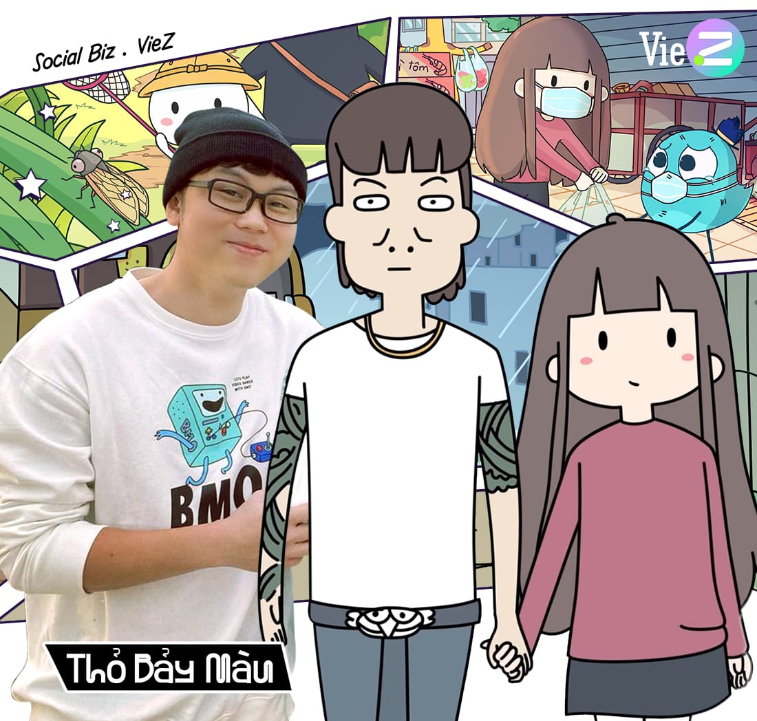 thỏ bảy m&agrave;u meme 0043