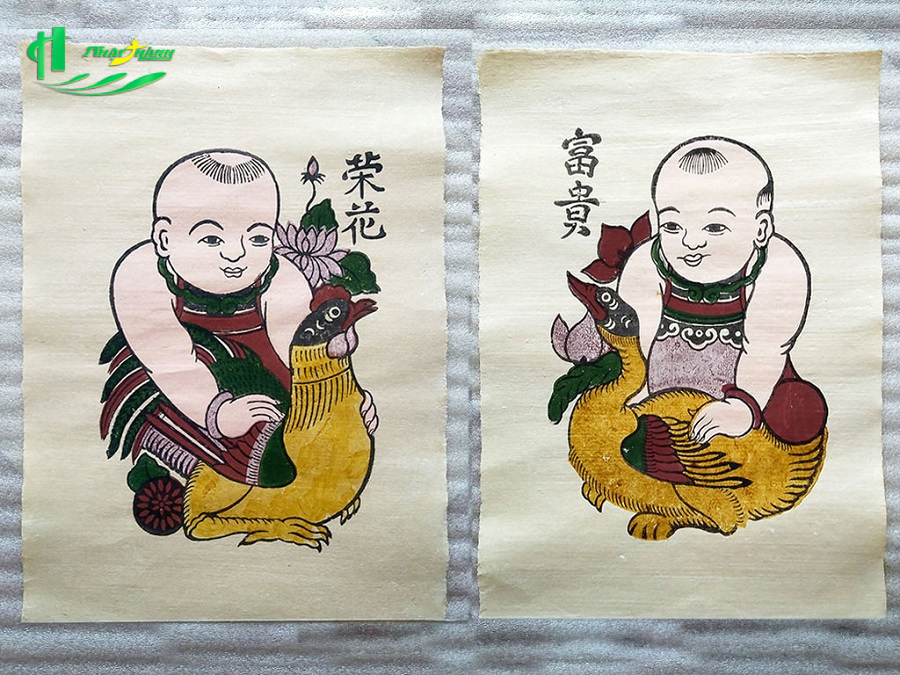 Biểu tượng và ý nghĩa trong tranh Đông Hồ Vinh Hoa Phú Quý