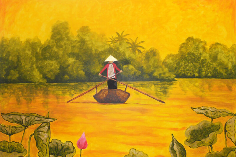 Đặc điểm và kỹ thuật vẽ tranh lụa truyền thống
