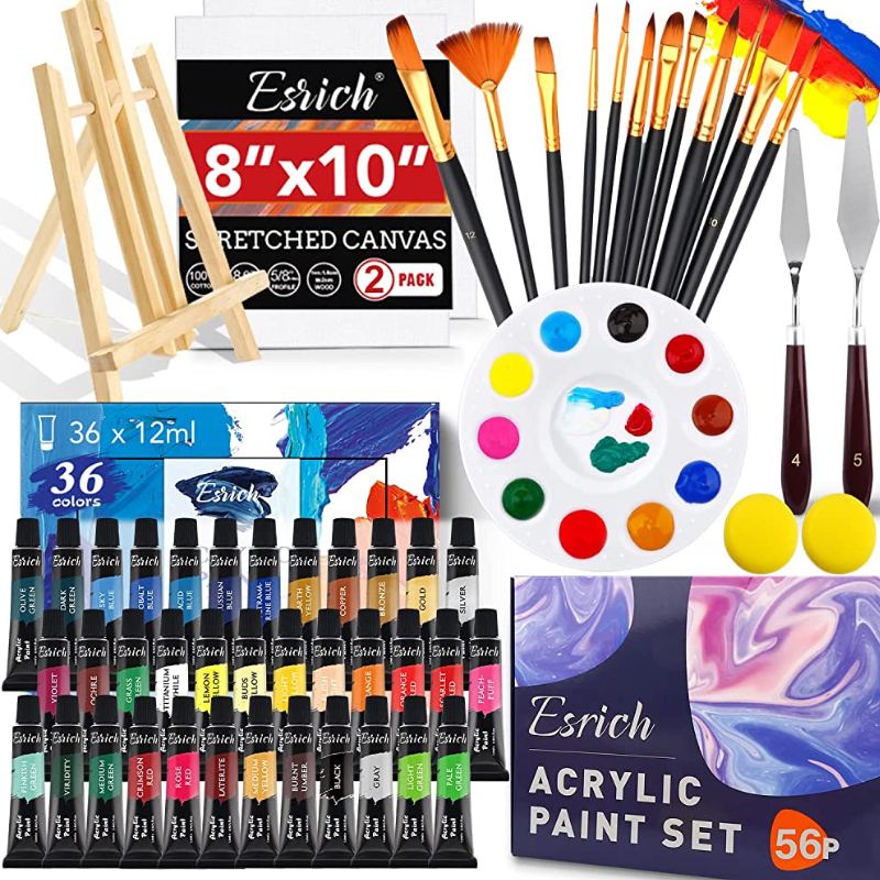 Dụng cụ và vật liệu cần thiết để vẽ tranh acrylic