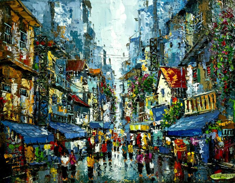 Phân tích các chủ đề và phong cách trong tranh sơn dầu Hà Nội