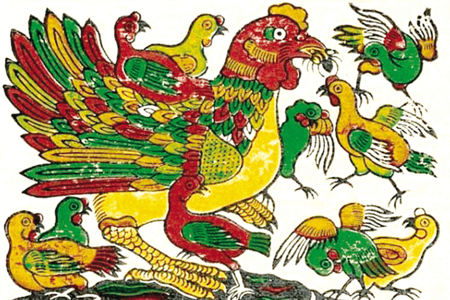 Tổng quan về tranh Đông Hồ con gà - Biểu tượng văn hóa dân gian Việt Nam
