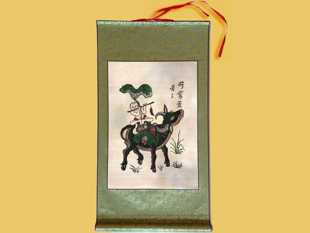 Vẻ đẹp văn hóa dân gian qua bức tranh chăn trâu thổi sáo